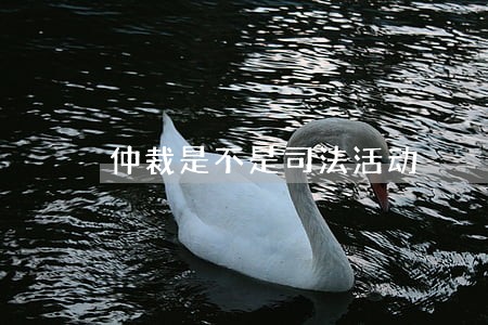仲裁是不是司法活动 仲裁是不是司法活动