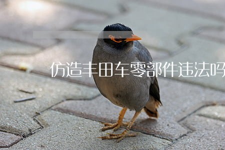 仿造丰田车零部件违法吗