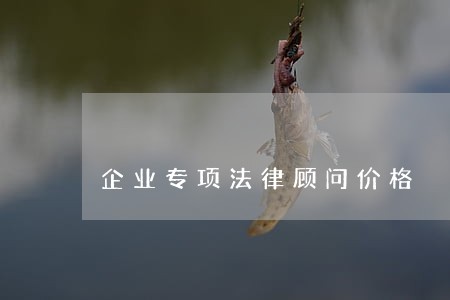 企业专项法律顾问价格 企业专项法律顾问价格