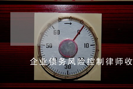企业债务风险控制律师收费 企业债务风险控制律师收费