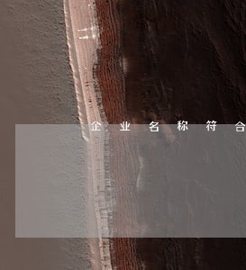 企业名称符合法律法规的要求 企业名称符合法律法规的要求