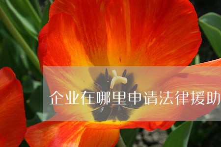 企业在哪里申请法律援助 企业在哪里申请法律援助