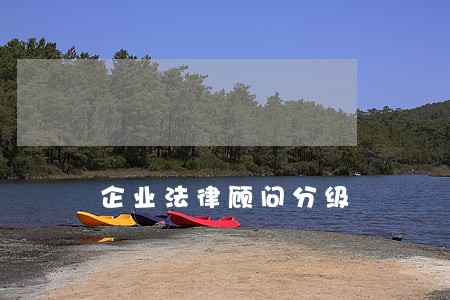 企业法律顾问分级 企业法律顾问分级