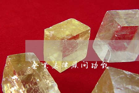 企业法律顾问功能 企业法律顾问功能