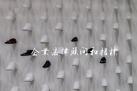 企业法律顾问和招标 企业法律顾问和招标