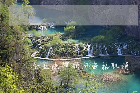 企业法律顾问资格取消 企业法律顾问资格取消
