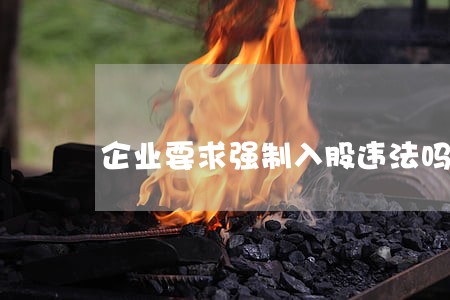 企业要求强制入股违法吗