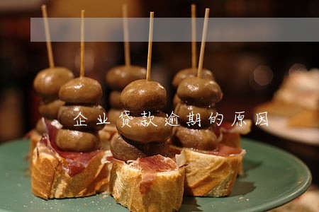 企业贷款逾期的原因 企业贷款逾期的原因