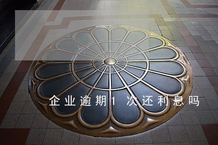 企业逾期1次还利息吗 企业逾期1次还利息吗