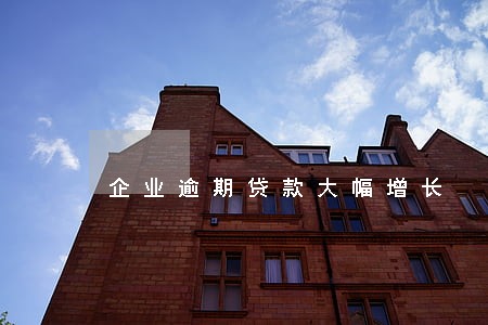 企业逾期贷款大幅增长 企业逾期贷款大幅增长