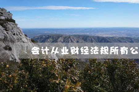会计从业财经法规所有公式 会计从业财经法规所有公式