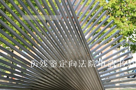 伤残鉴定向法院申请书范本 伤残鉴定向法院申请书范本