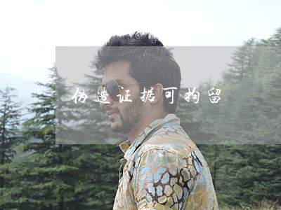 伪造证据可拘留 伪造证据可拘留