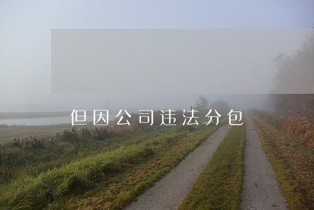 但因公司违法分包 但因公司违法分包