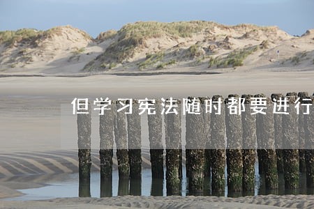 但学习宪法随时都要进行 但学习宪法随时都要进行