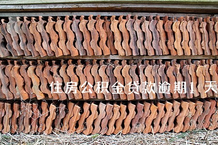 住房公积金贷款逾期1天 住房公积金贷款逾期1天
