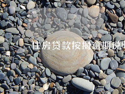 住房贷款按揭逾期说明 住房贷款按揭逾期说明