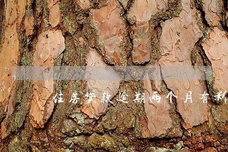 住房贷款逾期两个月有影响吗 住房贷款逾期两个月有影响吗