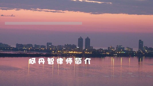何丹智律师简介 何丹智律师简介