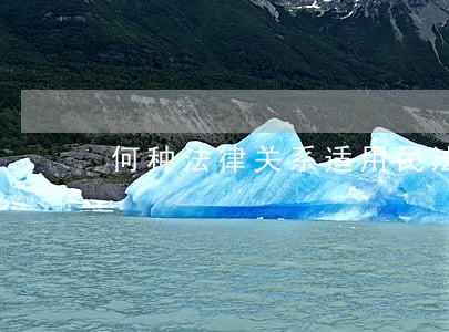 何种法律关系适用民法调整 何种法律关系适用民法调整
