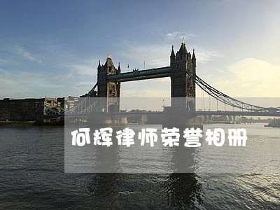 何辉律师荣誉相册 何辉律师荣誉相册