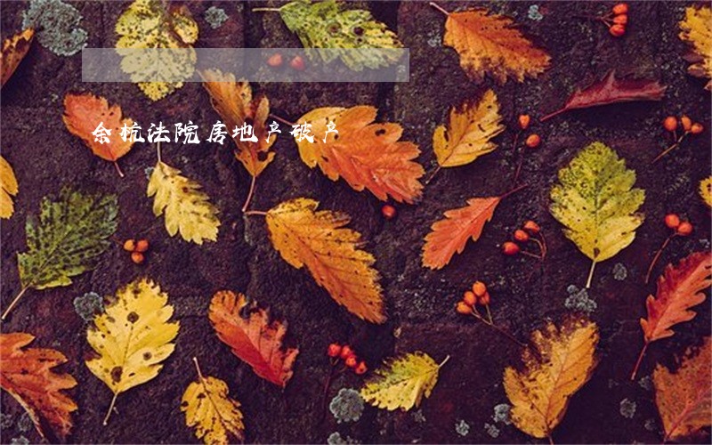 余杭法院房地产破产