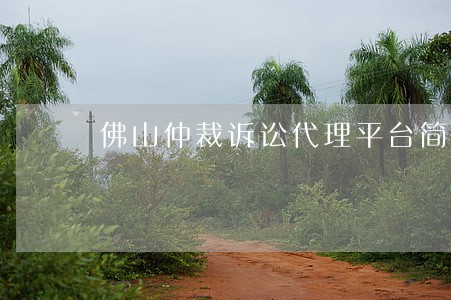 佛山仲裁诉讼代理平台简介 佛山仲裁诉讼代理平台简介