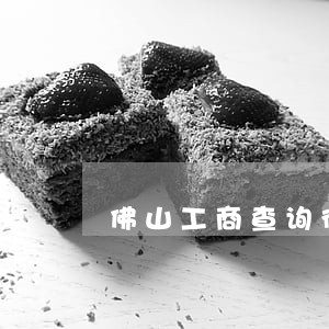 佛山工商查询律师 佛山工商查询律师