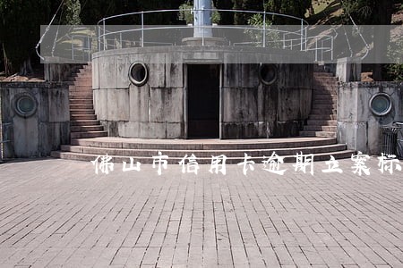 佛山市信用卡逾期立案标准