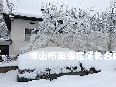 佛山市南海区债务合同律师 佛山市南海区债务合同律师