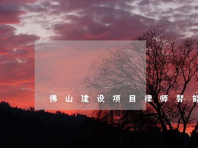 佛山建设项目律师智能推荐 佛山建设项目律师智能推荐