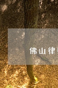 佛山律师咨询免费热线 佛山律师咨询免费热线
