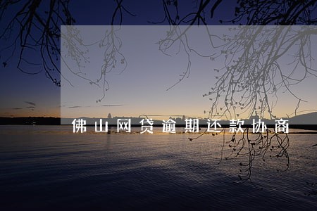 佛山网贷逾期还款协商 佛山网贷逾期还款协商