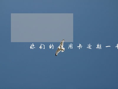 你们的信用卡逾期一年了吗 你们的信用卡逾期一年了吗