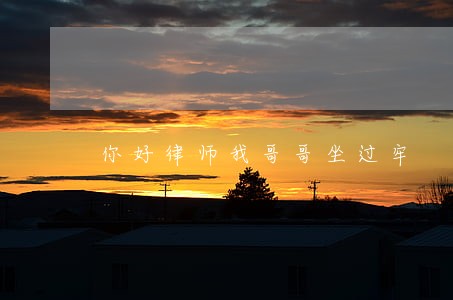 你好律师我哥哥坐过牢 你好律师我哥哥坐过牢