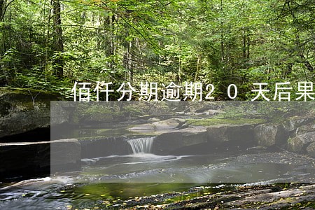 佰仟分期逾期20天后果 佰仟分期逾期20天后果