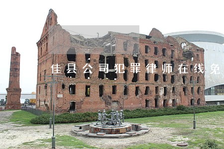 佳县公司犯罪律师在线免费咨询 佳县公司犯罪律师在线免费咨询