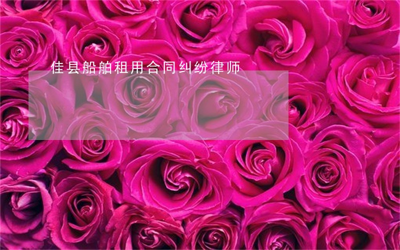 佳县船舶租用合同纠纷律师 佳县船舶租用合同纠纷律师