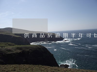 供商品房逾期半年可以贷款吗 供商品房逾期半年可以贷款吗