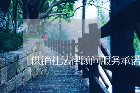 供销社法律顾问服务承诺 供销社法律顾问服务承诺