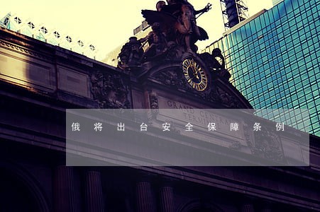 俄将出台安全保障条例 俄将出台安全保障条例
