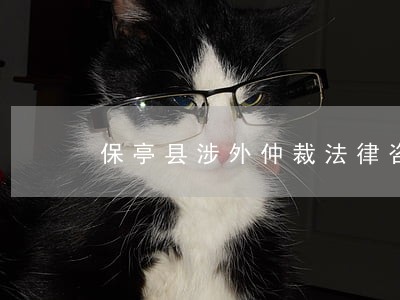 保亭县涉外仲裁法律咨询热线 保亭县涉外仲裁法律咨询热线
