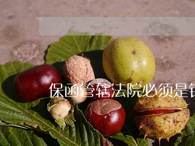 保函管辖法院必须是银行所在地么 保函管辖法院必须是银行所在地么