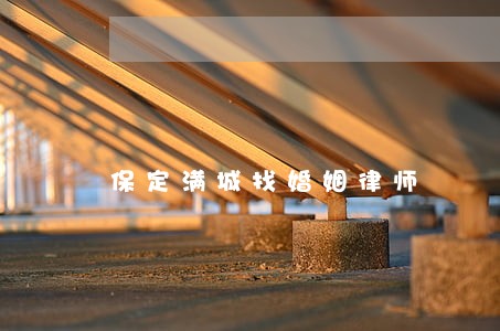 保定满城找婚姻律师 保定满城找婚姻律师