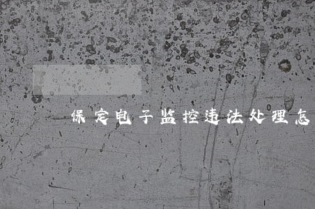 保定电子监控违法处理怎么办 保定电子监控违法处理怎么办