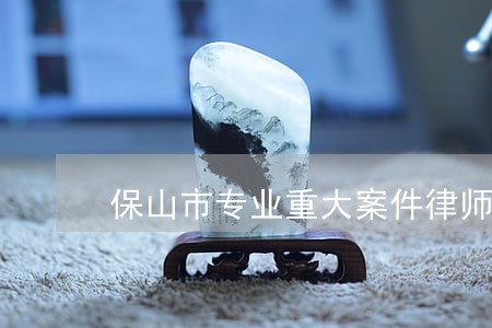 保山市专业重大案件律师事务所 保山市专业重大案件律师事务所