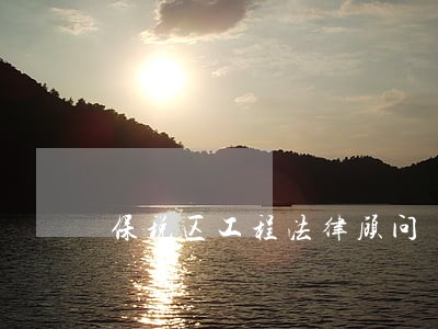 保税区工程法律顾问 保税区工程法律顾问