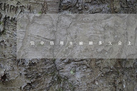信中信用卡逾期多久会上征信 信中信用卡逾期多久会上征信