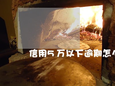 信用5万以下逾期怎么处理 信用5万以下逾期怎么处理