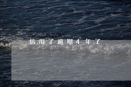 信用了逾期4年了